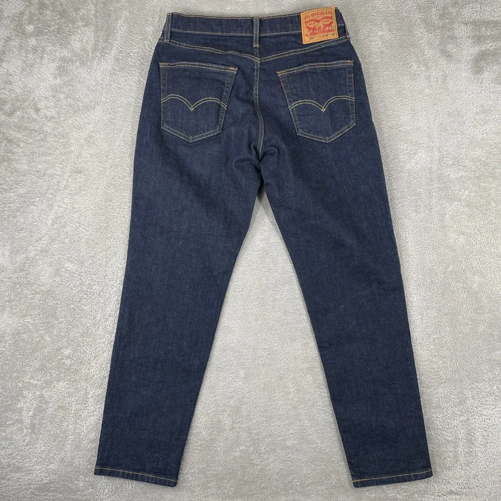 Levi 531 Athletic Slim Jeans Mens 33x30 Dark Wash Indigo Denim Stretch
